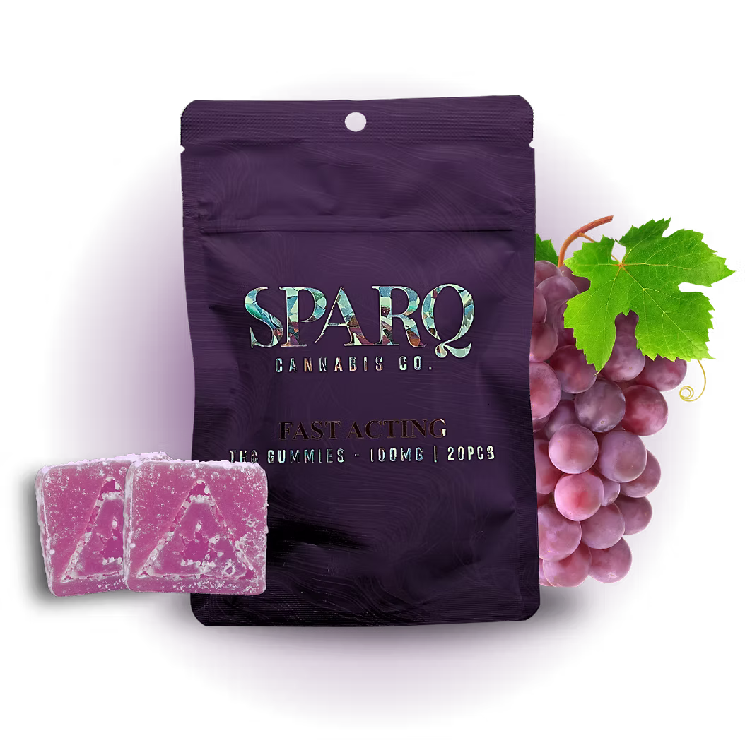 Sparq Grape Gummies 100mg